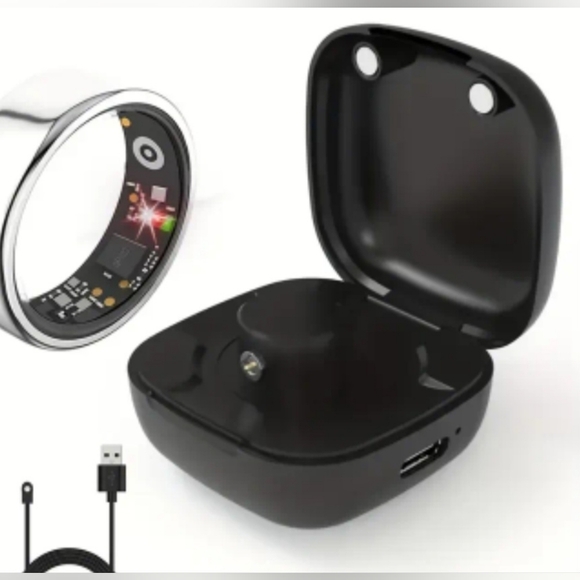 SMART RING, SIZE 9, SILVER, NEW - Picture 7 of 14